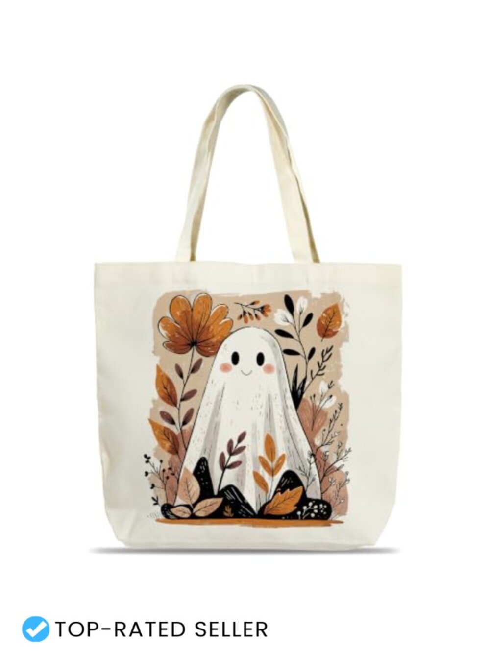 Canvas Tote Bag for Women Fall Autumn Reusable Shoulder Bag